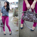 Lookbook: The quest for pink jeans