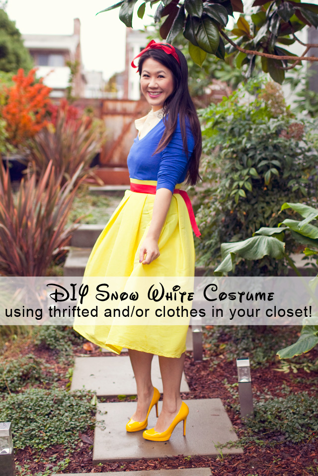 Lively Religious Habitual DIY Snow White Costume - using thrifted and/or clothes in your closet