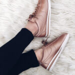 Stylish Sneakers: Rose Gold Nike Cortez