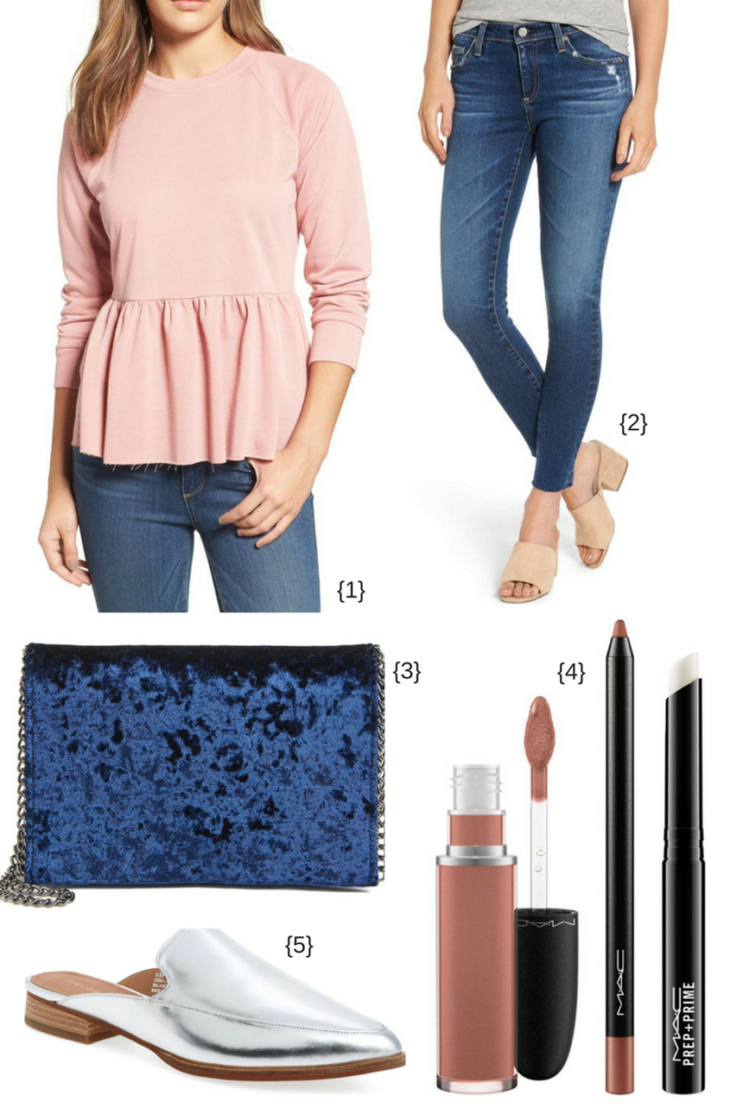 Cute casual sweatshirt and jeans outfit