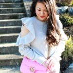 Cozy ruffle sweaters to wear all winter