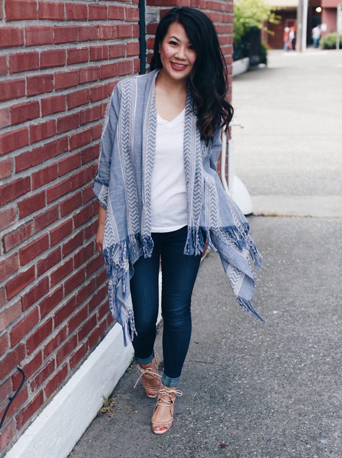 Vacation Essentials: Chambray Cardigan 