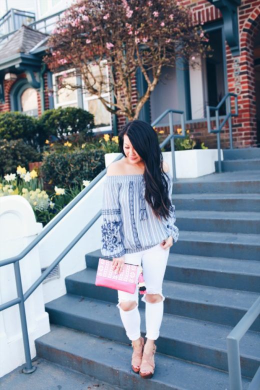 Easy Travel Style: Chambray Top