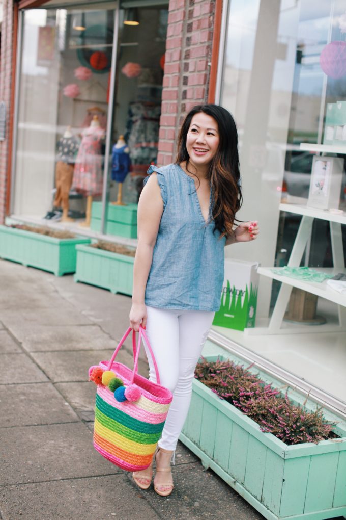 Easy Travel Style: Chambray Top