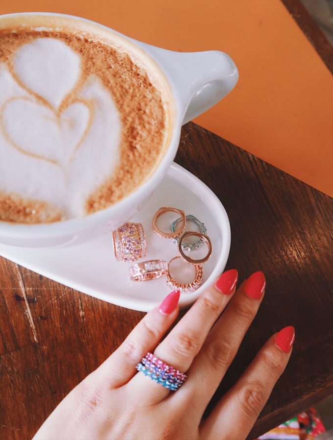 Stackable Colored Gems Rings