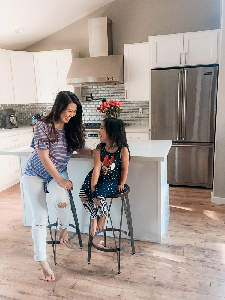 Modern white kitchen design - house tour