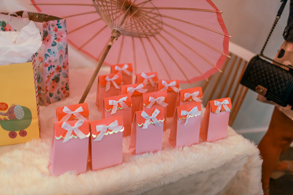 Gold, pink and Glam Baby Shower Ideas