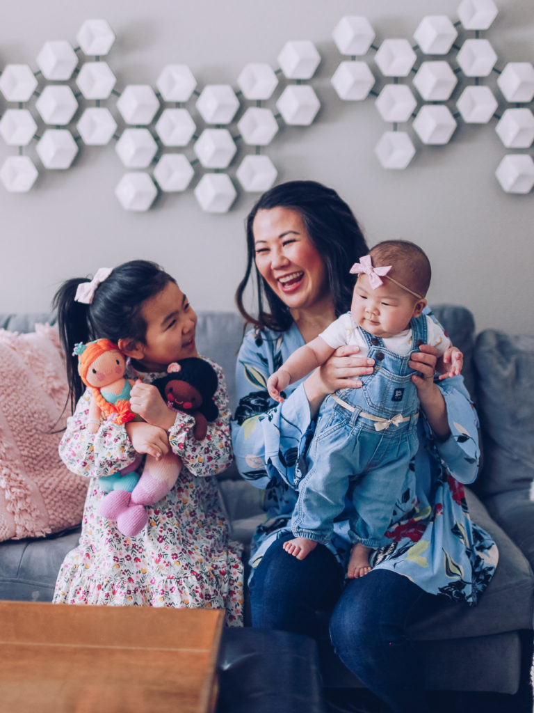 mom and daughter outfits for Spring, spring outfit ideas for moms, spring outfit ideas for little girls and babies