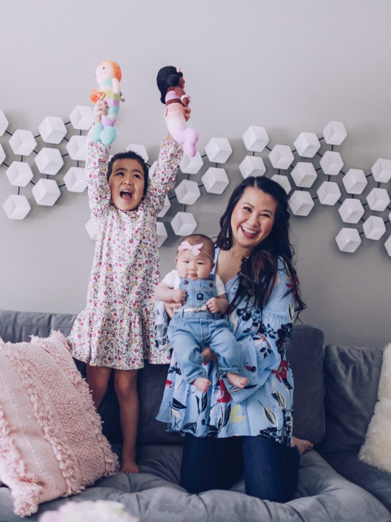 mom and daughter outfits for Spring, spring outfit ideas for moms, spring outfit ideas for little girls and babies