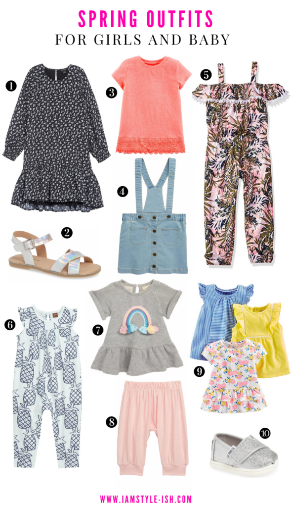 spring outfits for girls and baby. spring outfit ideas for little girls and babies