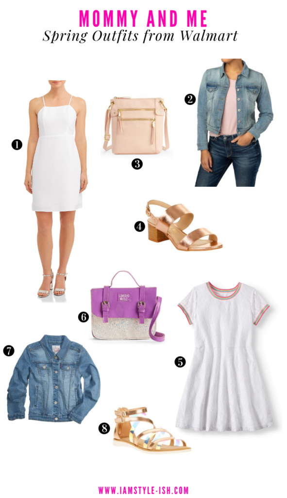 walmart fashion spring outfit ideas, mommy and me spring outfits from Walmart