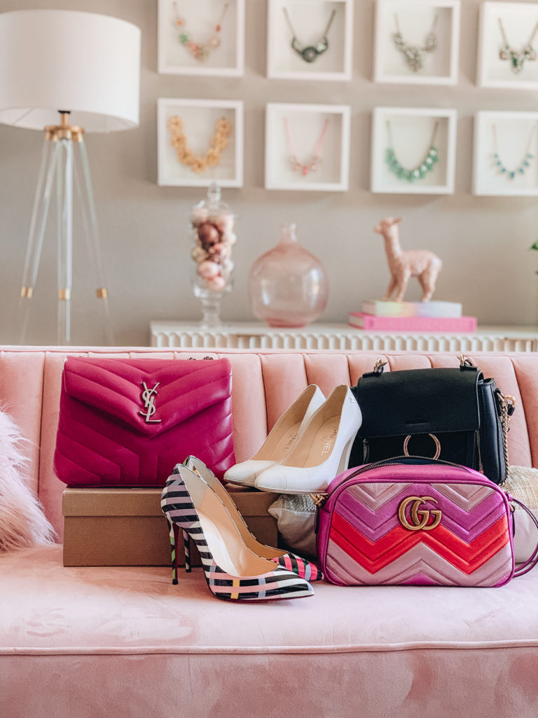 designer shopping haul, designer bag haul, designer shoe gaul, Gucci bag haul, channel shoes haul, designer sale haul, chloe bag haul, YSL bag haul, Louboutins shoes haul, designer sales, how to shop designer sales, tips on getting designer items on sale, tips for shopping designer sales, Nordstrom designer sale, Ssense designer sale, the realreal designer sale, fashion blogger, style blogger