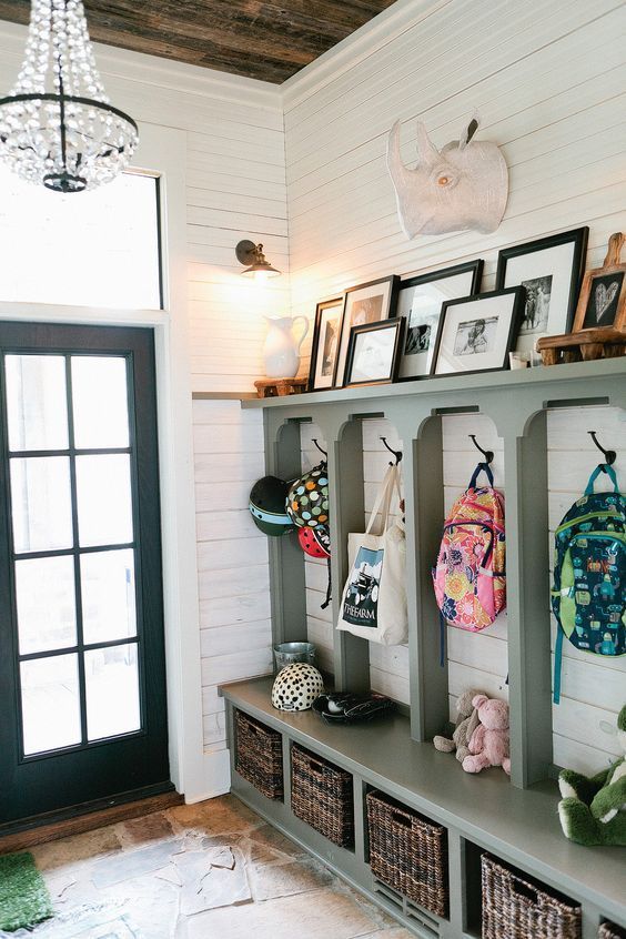back to school organization ideas, entryway organization