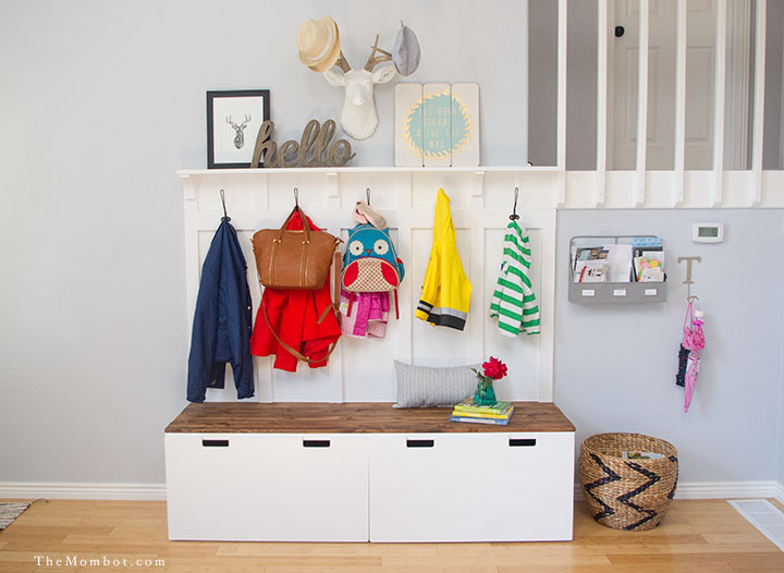 back to school organization ideas, entryway organization