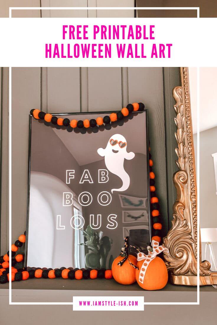 Easy DIY Halloween Home Decor + FREE printable Halloween Wall Art