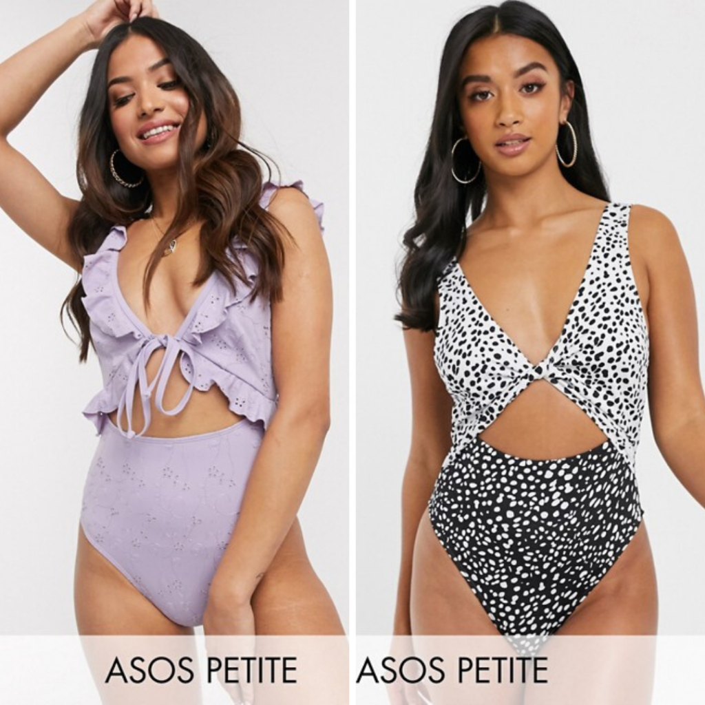 asos petite swimsuits