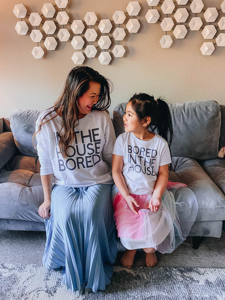 Bored in the house DIY Cricut tees