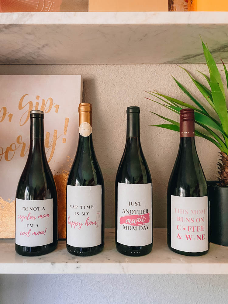 Funny Wine Gifts for Moms (Free DIY Printable!)