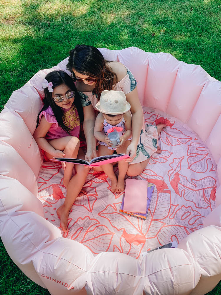 Reading with kids is a great outdoor activity