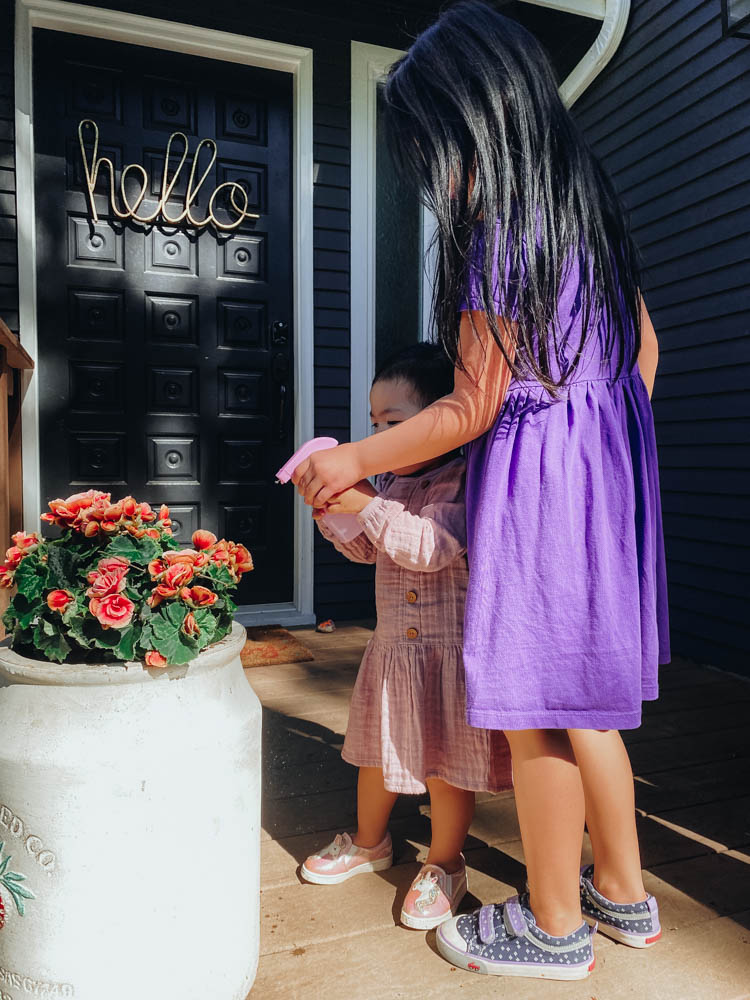 Gardening with kids is a fun outdoor activity