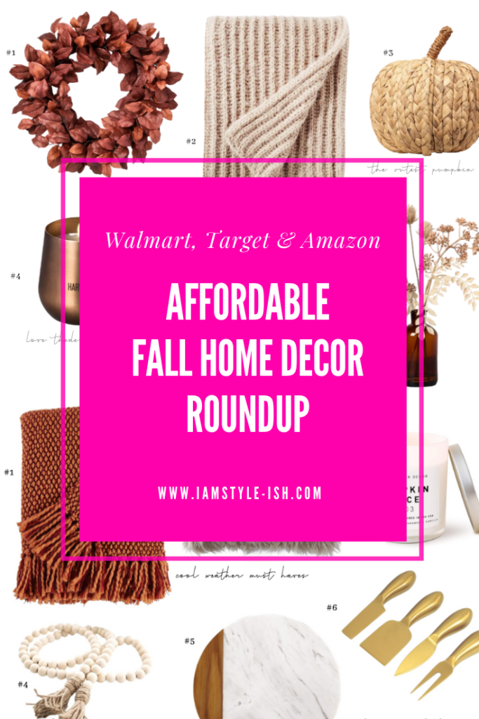 Affordable Fall home decor roundup from Walmart, Target and Amazon