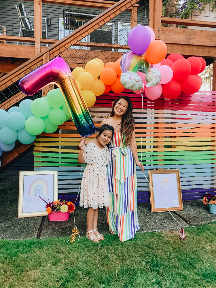 rainbow theme party dress ideas