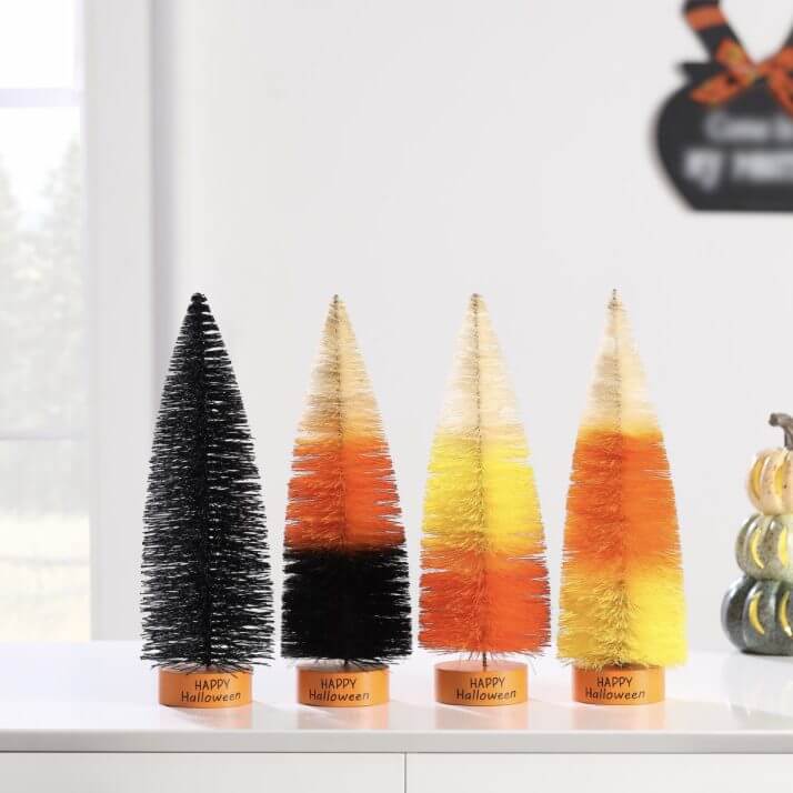 halloween mini trees decor