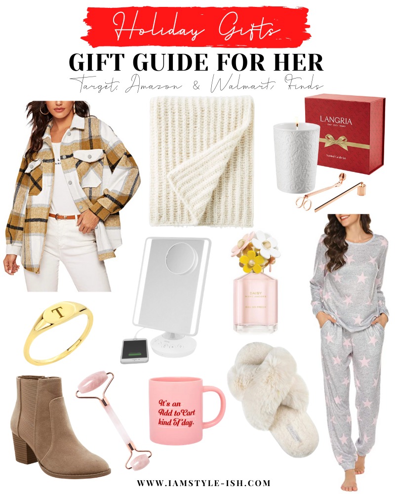 affordable gift guide for her - target, amazon and Walmart finds!