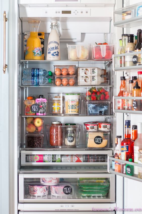 Fridge organization inspiration
