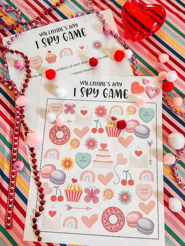 Valentine's Day I Spy game