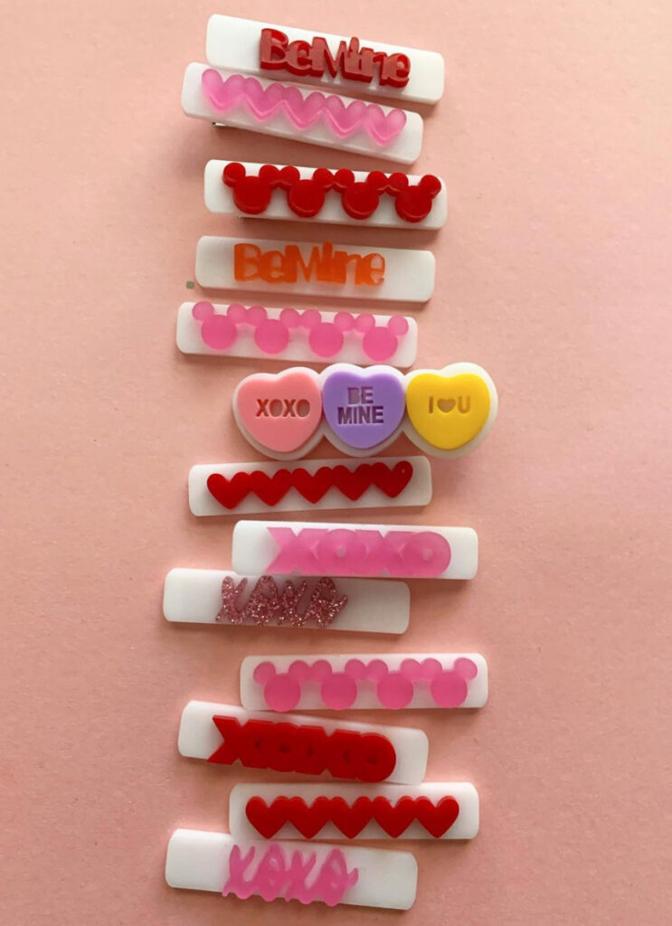 Kid's Valentine Hairclips
