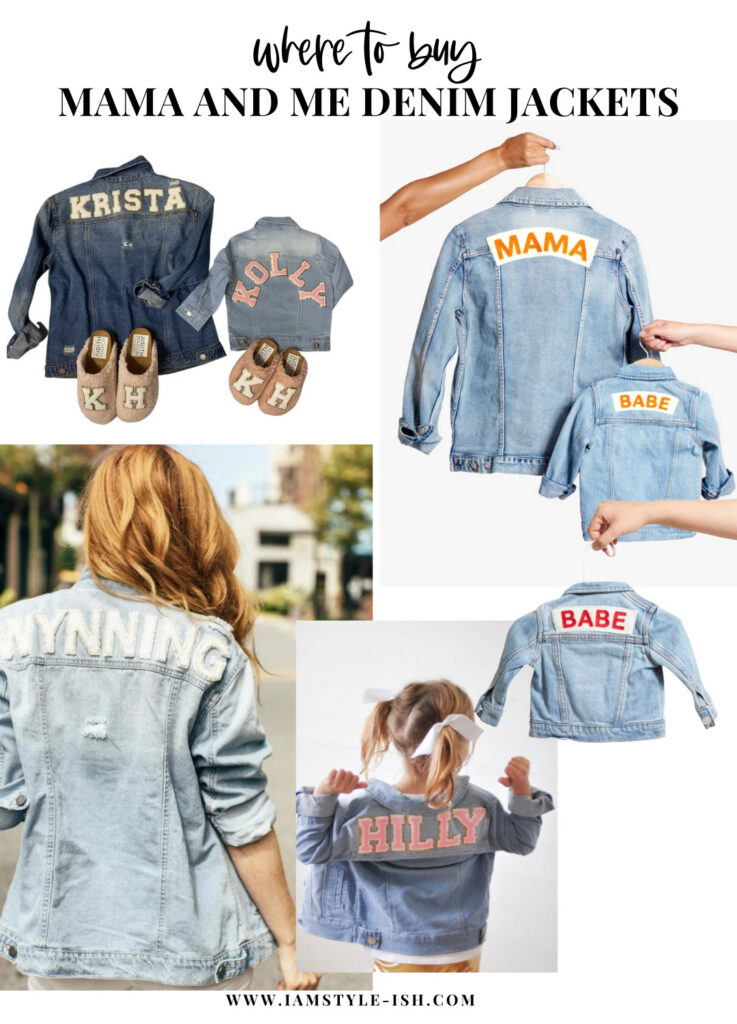 mommy and me matching denim jackets
