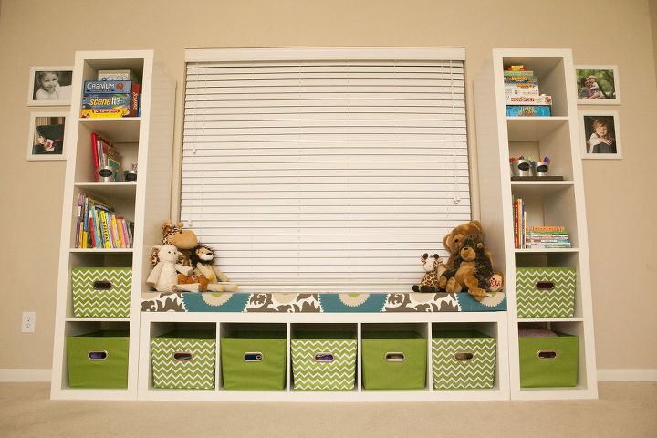DIY Bench Stuffed Animal Storage
