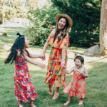 The cutest mother daughter matching outfits!