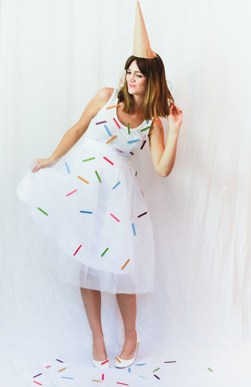 DIY Ice Cream Cone costume 
