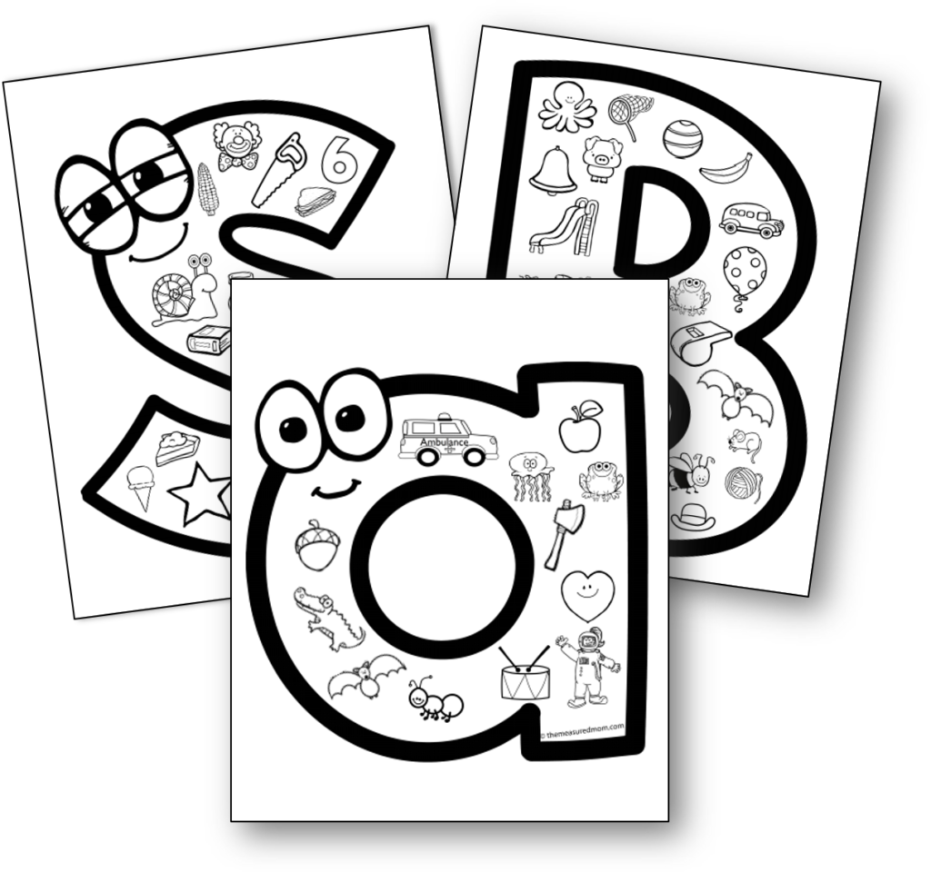 LETTER SOUNDS COLORING PAGES free