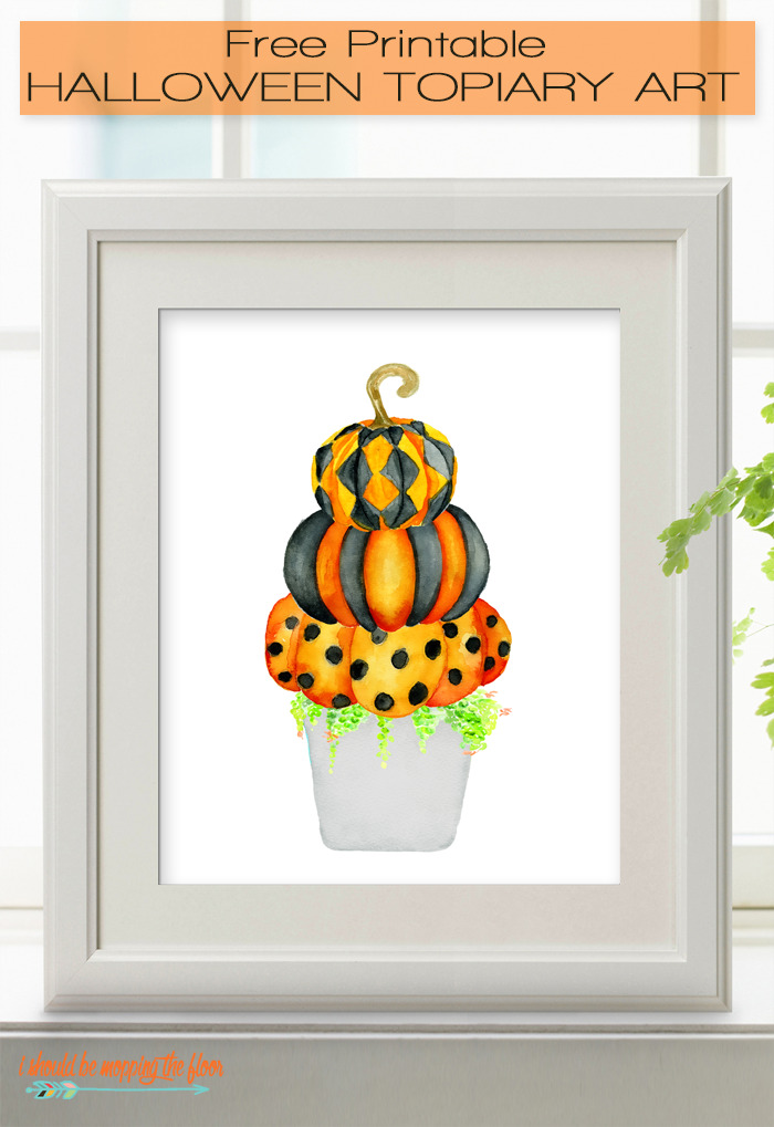 Free Printable Halloween Topiary