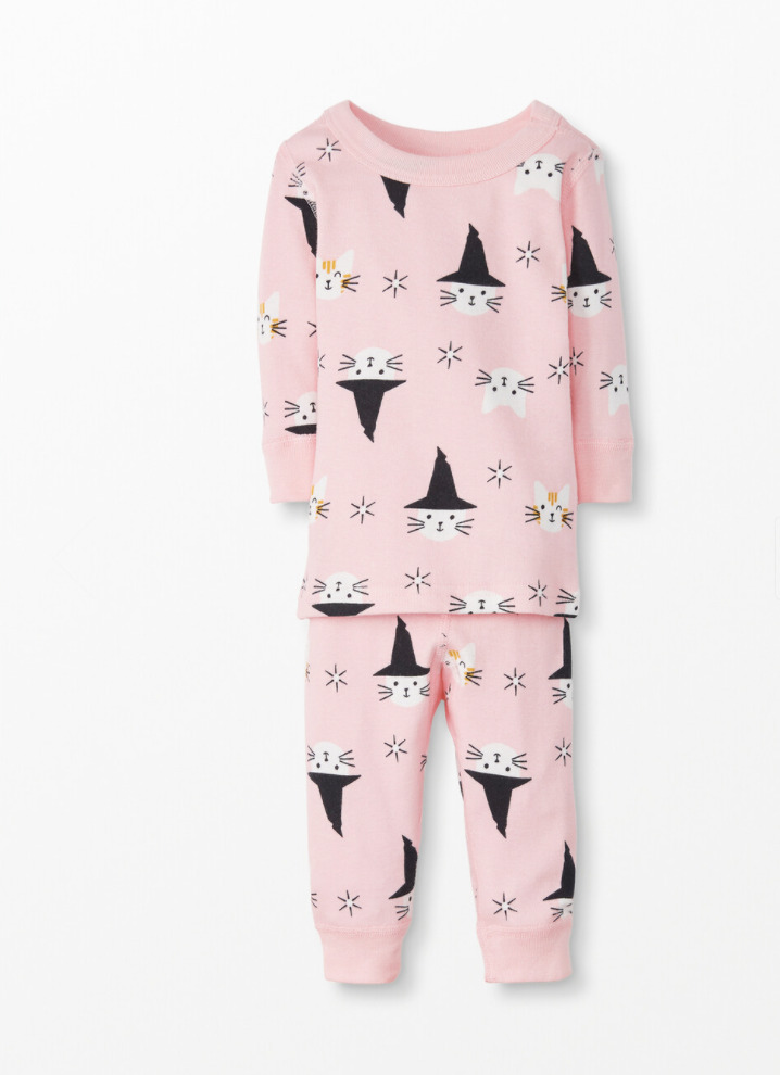 Pink Magic Cats Halloween Pajamas