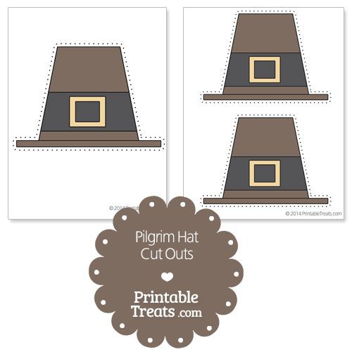 Printable Pilgrim Hat Cutout