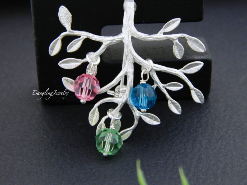 Birthstone Family Tree Brooch