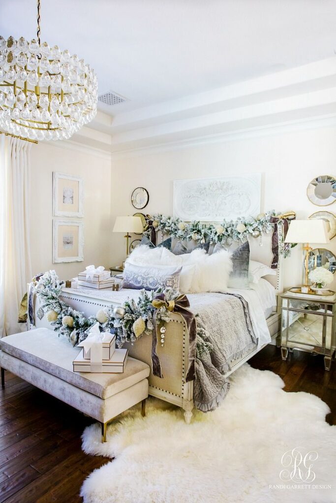 cozy christmas bedroom decor