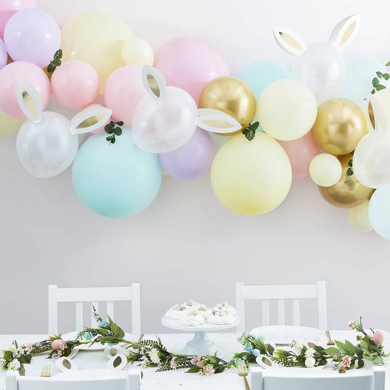Bunny Ears Balloon Arch