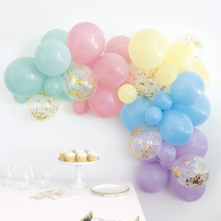 Easter Rainbow Balloon Arch