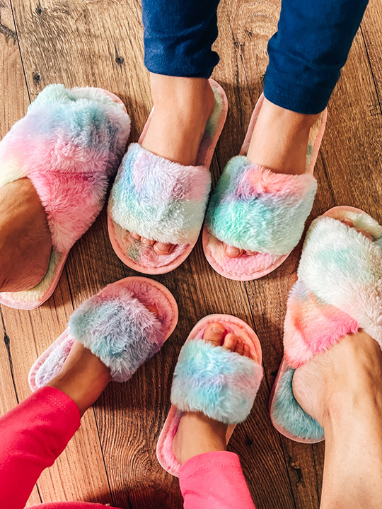 furry slippers