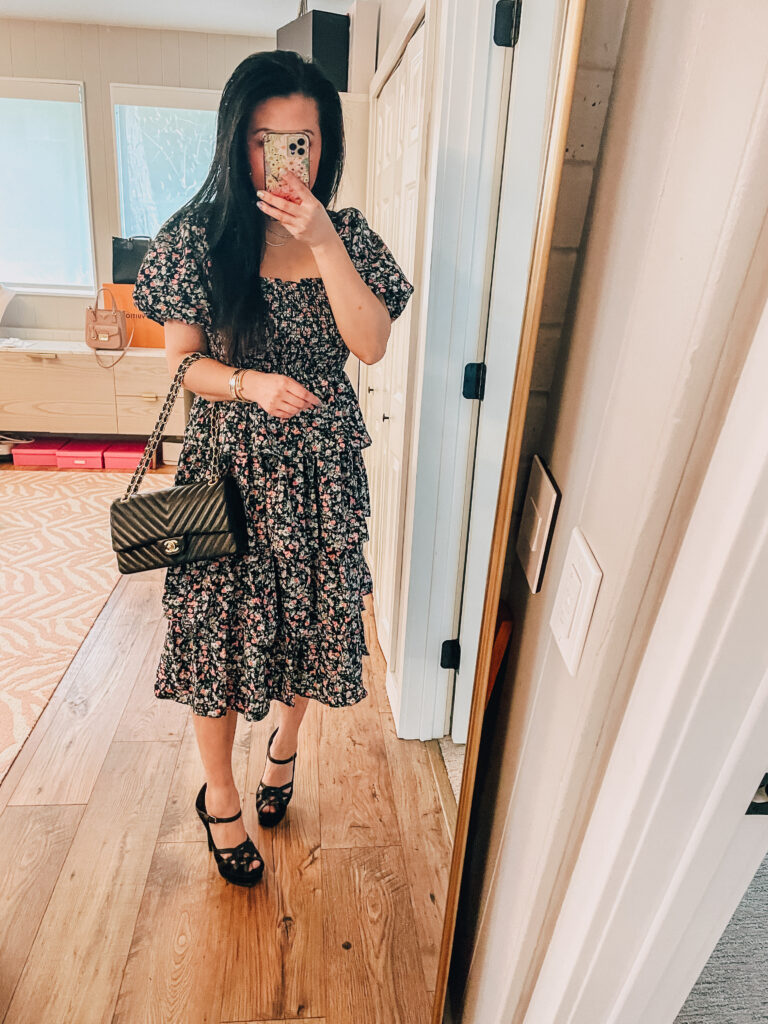 floral dress for spring wedding