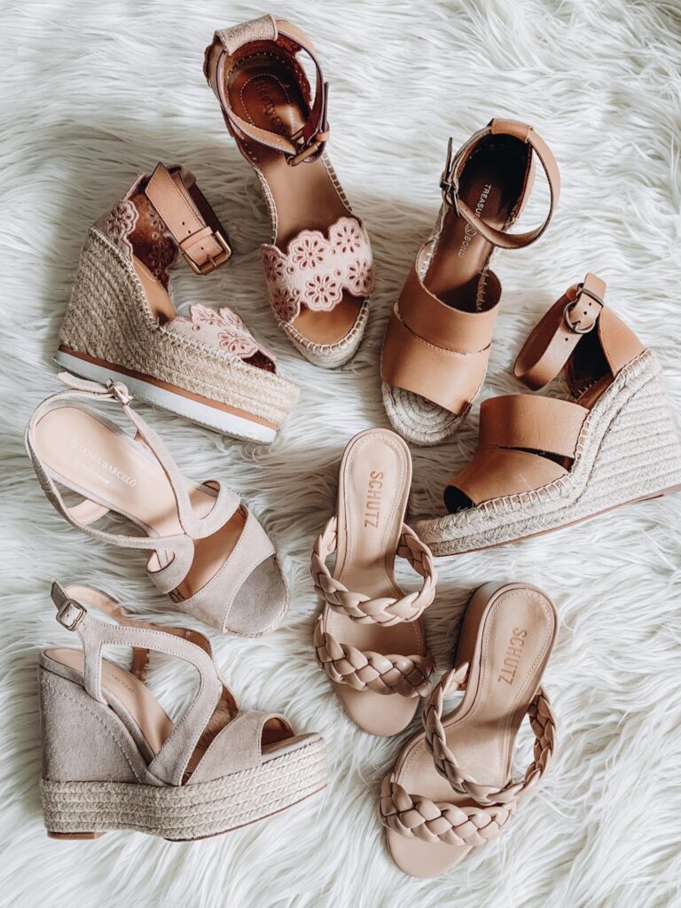 wedges to wear with skirts