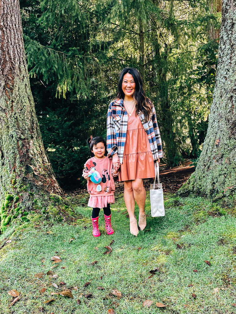 dress and boots for winter