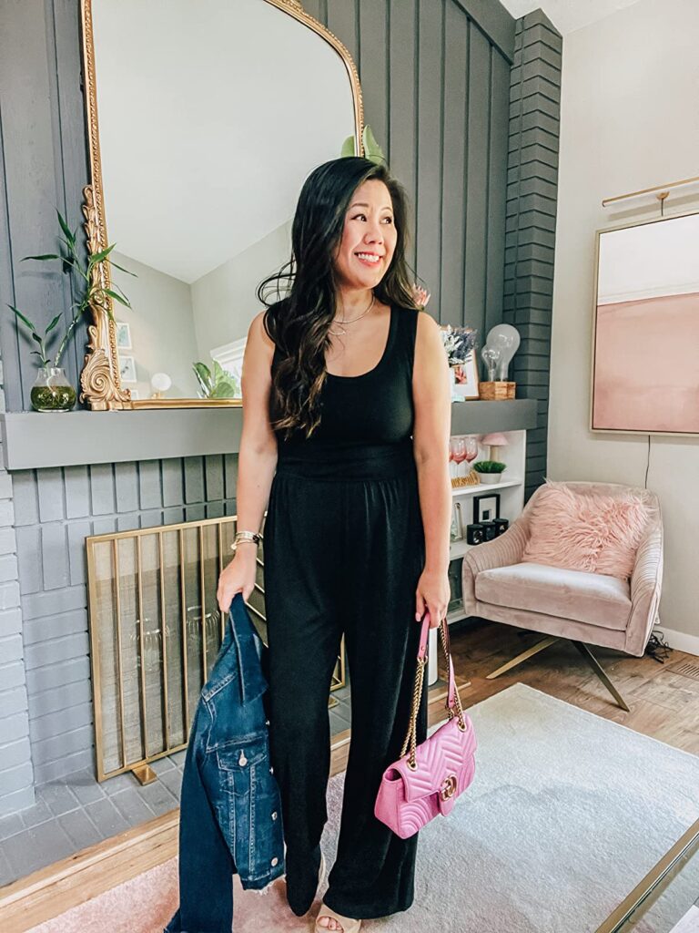 Jumpsuit + Denim Jacket