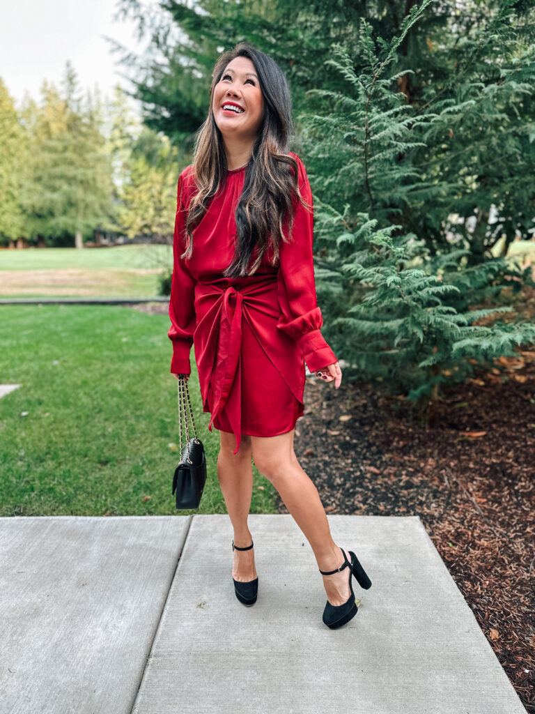 red dress for christmas dinner