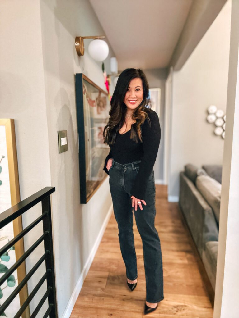 black chic winter outfit